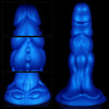 Blaue gebogene G Punkt Stimulation Dragon Dildo