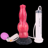 Rot Knot Aufblasbar Dog Squirtingdildo