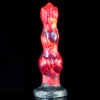 26 cm Dreifachknoten Horse Dildo aus Silikon in Blumenform