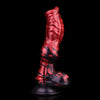 21 cm Knot Monster Rotes Silikon Hundedildo