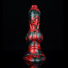 23 cm Red Devil Silikon Knot Dog Dildo