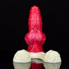 19 cm Rote große Hoden Dog Knotdildo