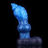 21 cm Kegel Blau Hund Knotdildo